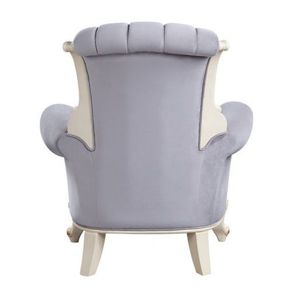 Galelvith - Chair With Pillows - Gray Fabric
