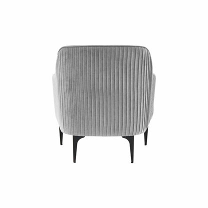 Serena - Velvet Accent Chair With Black Legs