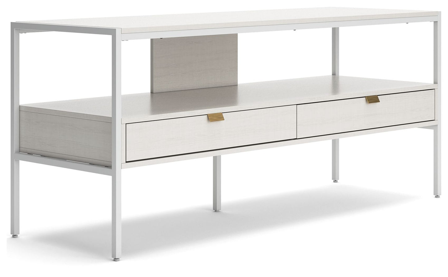 Deznee - White - Large TV Stand