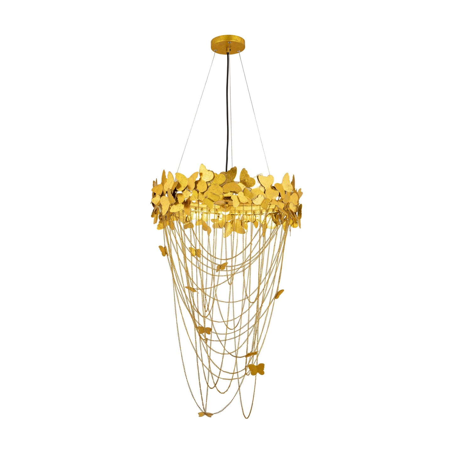 Butterfly - Chandelier - Gold