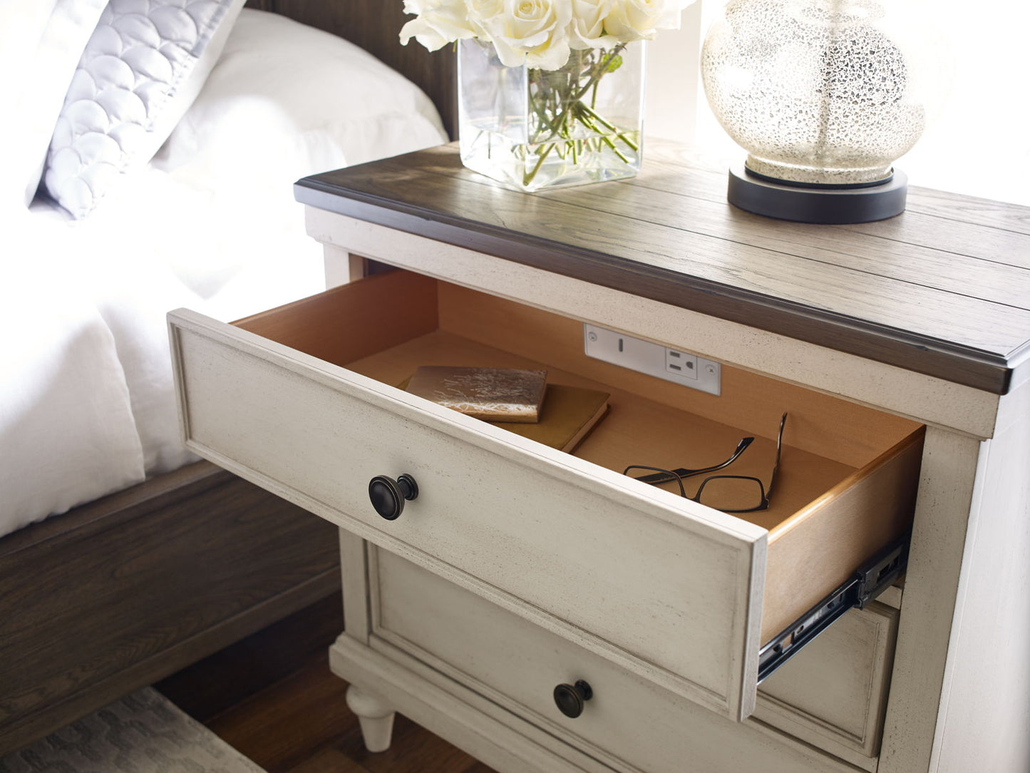 Brookhaven - Nightstand - Beige