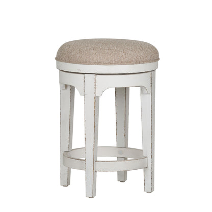 Magnolia Manor - Console Swivel Stool - White