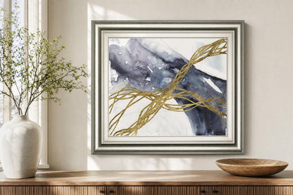 22x26 Agate Wave III By Jennifer Goldberger - Dark Gray