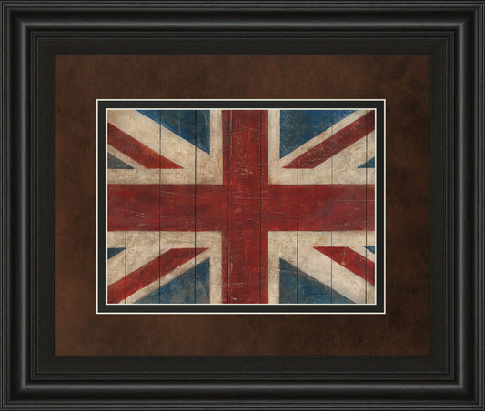 Union Jack By Avery Tillman - Framed Print Wall Art - Red
