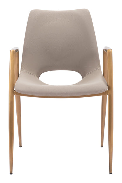 Desi - Dining Chair With Gold Legs (Set of 2)