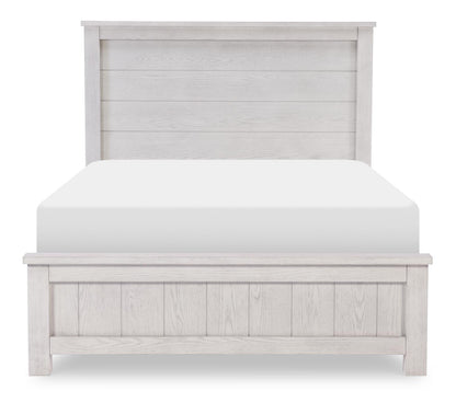 Preston - Complete Full Panel Bed - Bleached Linen