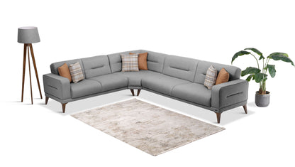 Ottomanson Vegas - Wedge Sectional - Gray