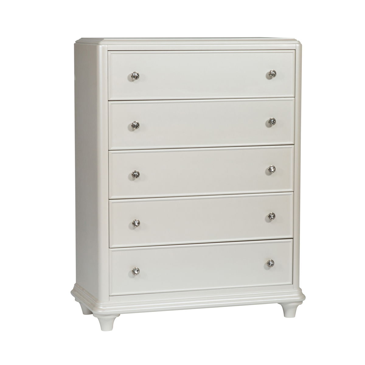 Stardust - 5 Drawer Chest - White