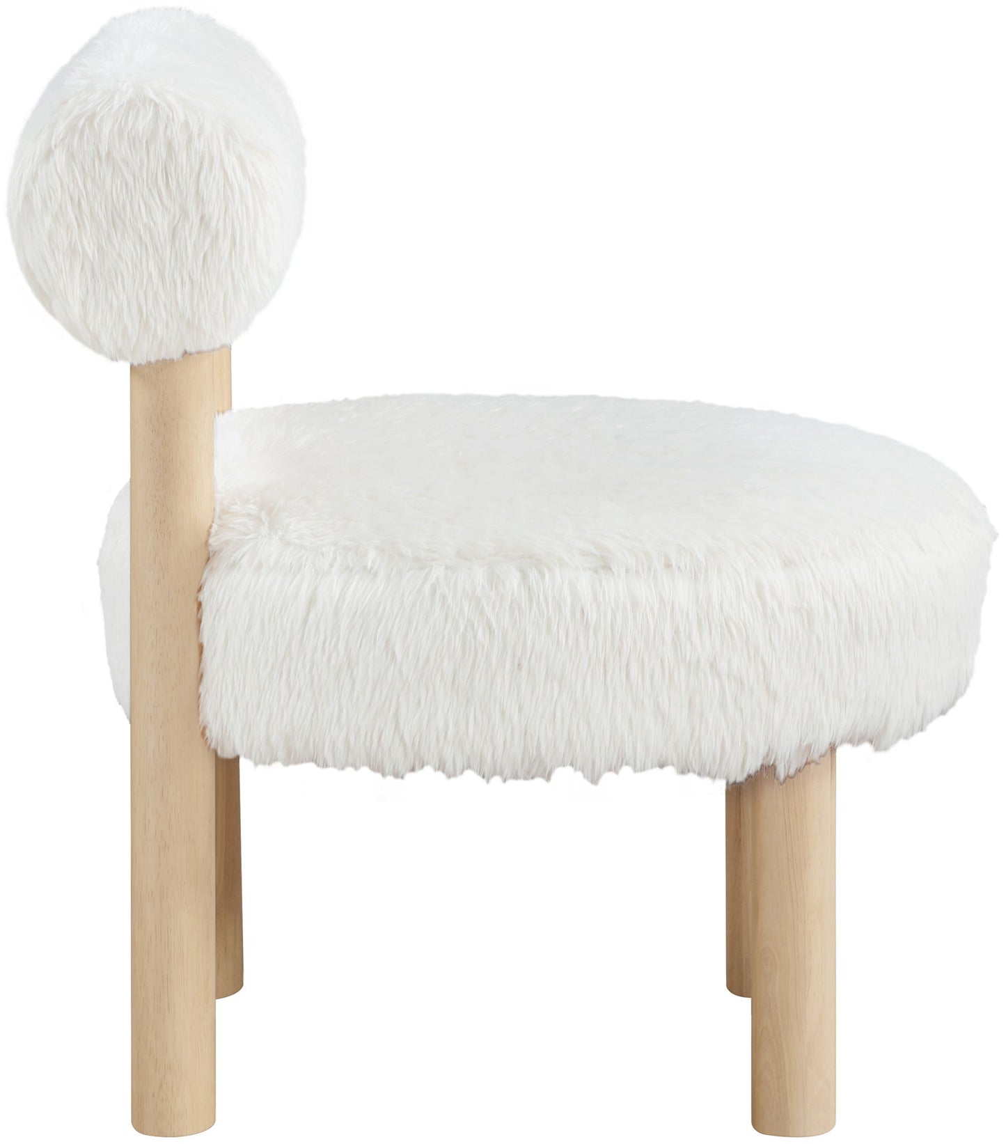 Ambre - Shearling Fabric Accent Chair