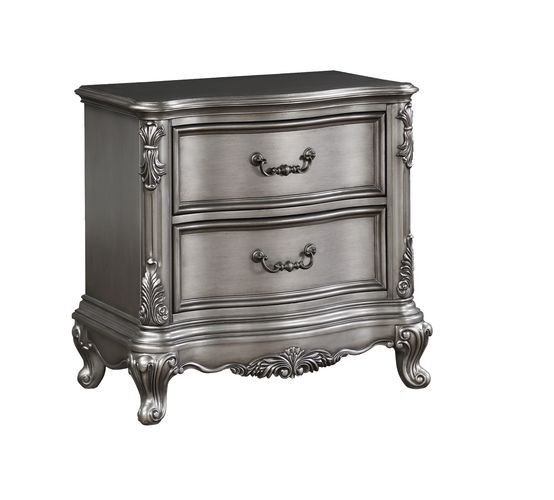 Ausonia - Nightstand - Antique Platinum - Finish