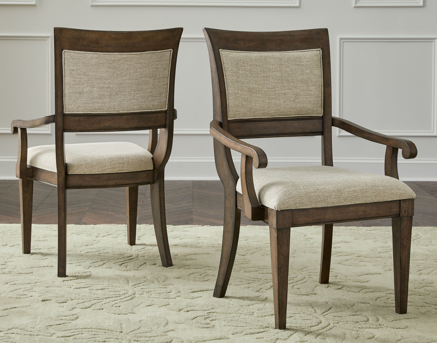 Stafford - Arm Chair (Set of 2) - Dark Brown