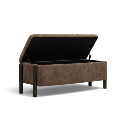 Abby - Nubby Fabric Storage Bench