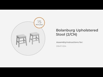 Bolanburg - Upholstered Stool (Set of 2) - Beige