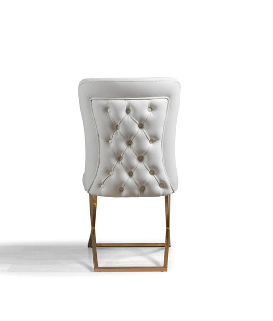 Ottomanson Royal - Dining Chair (Set of 2) - White & Gold