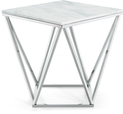 Skylar - End Table - Pearl Silver