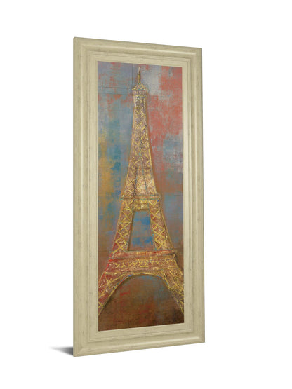 Eiffel By Longo - Framed Print Wall Art - Gold