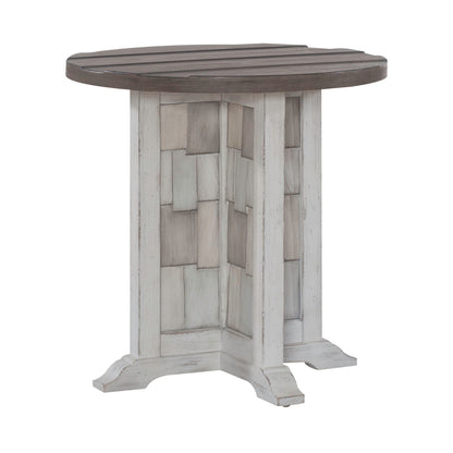 River Place - Round Chairside Table - White