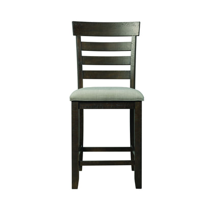 Colorado - Counter Side Chair With Cushion Seat (Set of 2) - Charcoal